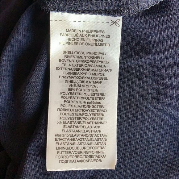 Ralph Lauren Women's, Faux Wrap, V-Neck, 3/4 Sleeve Dress, Blue Floral NWT $185 - Picture 4 of 7